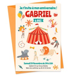 Invito personalizzabile - Circo. n�1