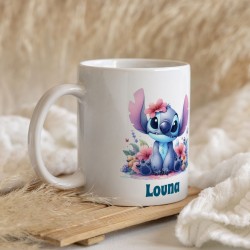Tazza personalizzabile - Stitch Flowers. n�1