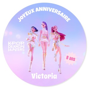 Fotocroc personalizzabile - KPop Demon Hunters pastello