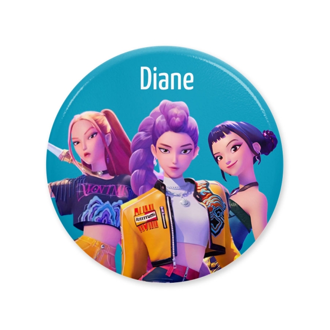 Distintivo personalizzabile - K-Pop Demon Hunters Trio 