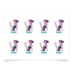 8 tatuaggi personalizzabili - Cacciatori di demoni K-Pop Zoey. n�1