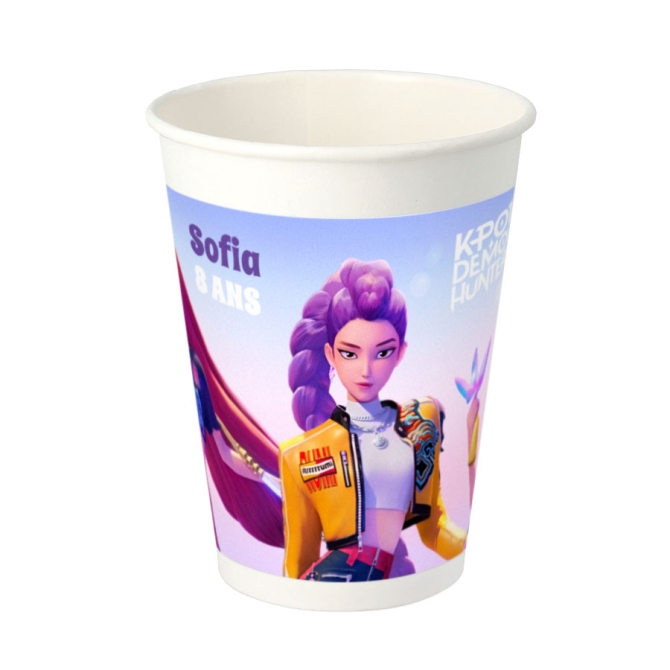 8 tazze personalizzabili - KPop Demon Hunters Pastel 