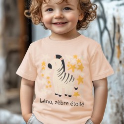 T-shirt personalizzabile - Zebra stellata. n�2