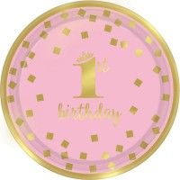 Tema compleanno Royal Birthday 1 - Rosa per il compleanno del tuo bambino