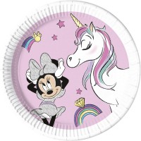 Tema compleanno Minnie Unicorno - Compostabile per il compleanno del tuo bambino