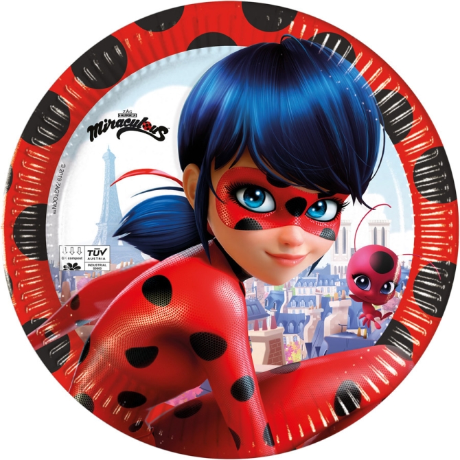 Party box Miraculous Lady Bug - Compostabile 