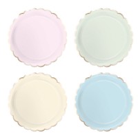 Tema compleanno smerlata colori assortiti pastello e oro per il compleanno del tuo bambino