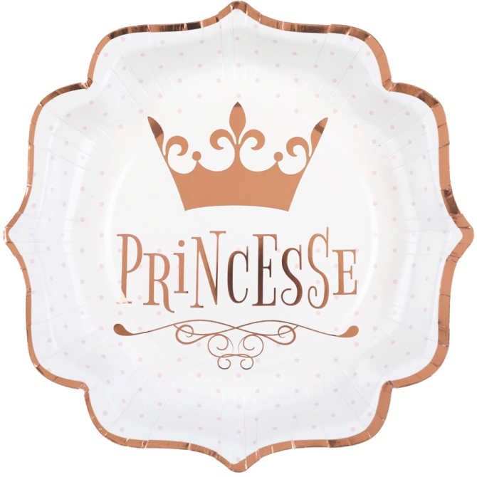 Scatola per feste Princess in oro rosa 