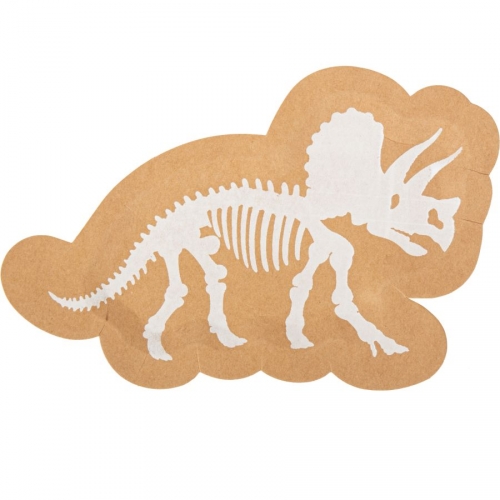 Grande Party Box Dinosauro Kraft / Bianco 