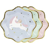 2 Striscioni Personalizzati Per Compleanno Bimbi Con Unicorno E Stelle, Stampati Su Carta, Formato Piccolo/ Grande