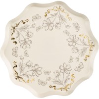 Tema compleanno Eleganza Floreale Beige e Verde per il compleanno del tuo bambino