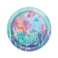 Set Di Palloncini Per 5° Compleanno A Tema Sirena – 2 Sirene, 2 Conchiglie, Numero 5, Cuore E Nastro, In Alluminio, Dimensioni Varie